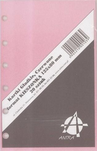 Wkład do organizera K Czysta czerwona ANTRA, Antra