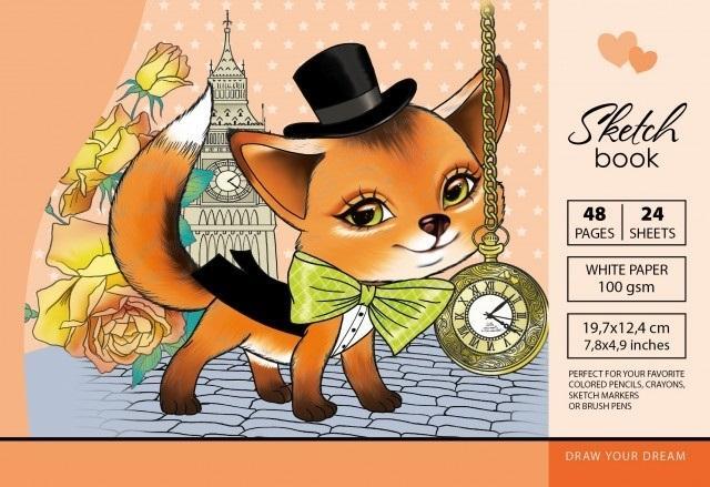 Szkicownik 197x124/48K 100g TW Lisek FRESH, Fresh