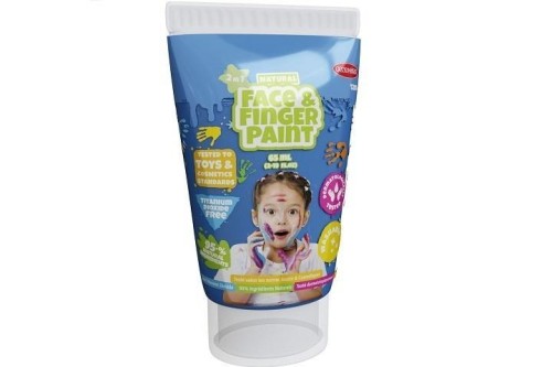 Farba dla malowania palcami niebieska 65ml, Boti