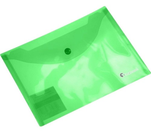 Teczka kopertowa A5 transparentna zielona, Titanum