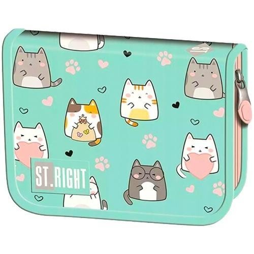 Piórnik dwuklapkowy bez wyposażenia Charming Cats