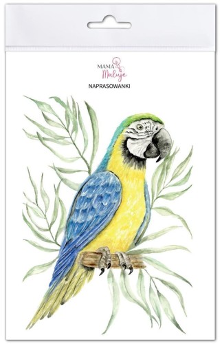 Naprasowanki Ara niebiesko-żółta, Mama Maluje