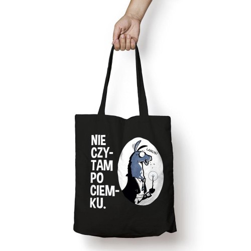 Torba bawełniana - Nie czytam po ciemku