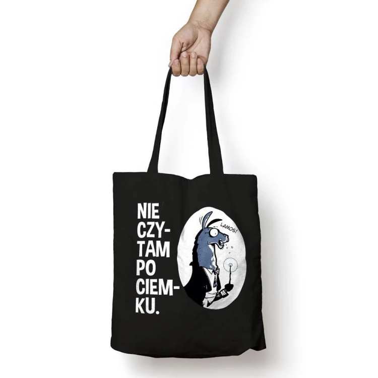 Torba bawełniana - Nie czytam po ciemku