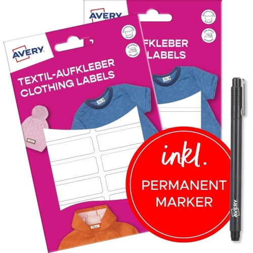 Naklejki na ubrania - 46x13mm, Zdesign