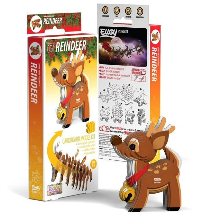 Renifer Eugy. Eko Układanka 3D, Eugy