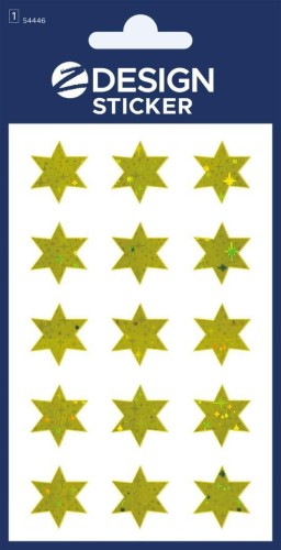 Naklejki foliowe - złote gwiazdki, Zdesign