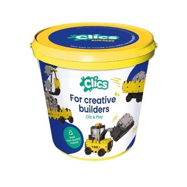 Klocki konstrukcyjne 8w1 Maszyny budowlane, Clicks
