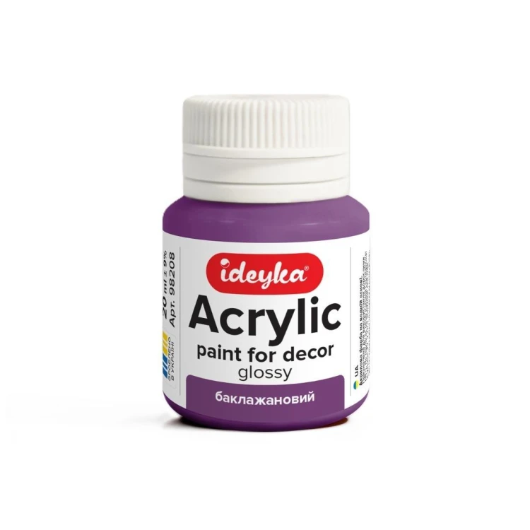 Farba akrylowa Bakłażan 20ml, Ideyka