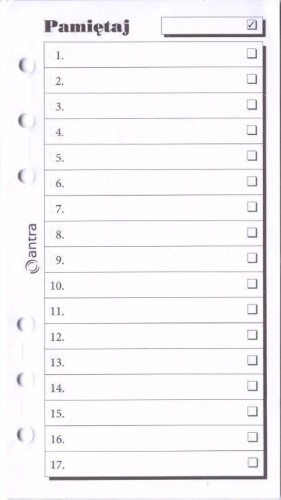 Wkład do organizera ST pamiętaj ANTRA, Antra