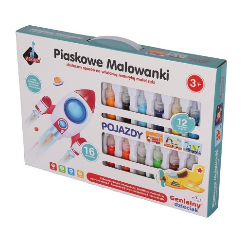 Genialny dzieciak. Piankowa wyklejanka Pojazdy