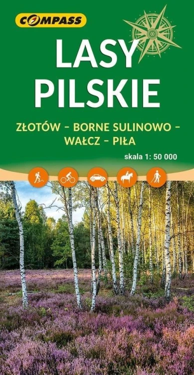 Mapa - Lasy Pilskie 1:50 000, praca zbiorowa