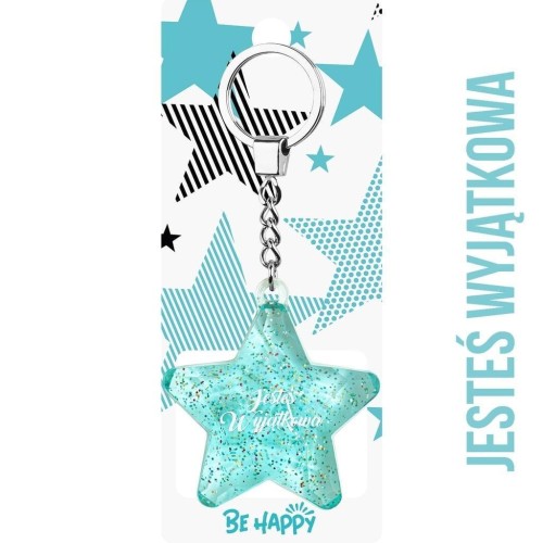 Brelok gwiazdka Jesteś Wyjątkowa, Be-Happy Gifts