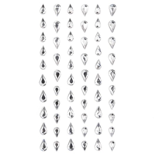 Kryształki samoprzylepne kropelki 60szt, Dalprint
