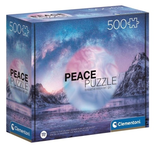 Puzzle 500 Peace Collection Light Blue, Clementoni
