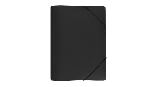 Teczka z gumką szeroka czarna, Biurfol