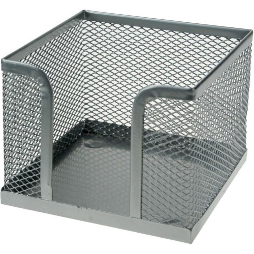 Pojemnik na kartki siatka srebrny, Titanum