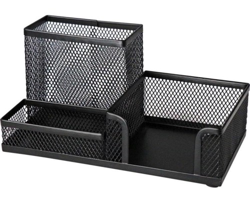 Przybornik na biurko siatka czarny, Titanum