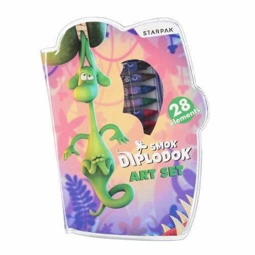 Zestaw artystyczny Diplodok 28 elementów, STARPAK