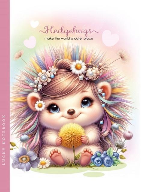 Notatnik 143x200 48K gładki Jeżyk, Fresh