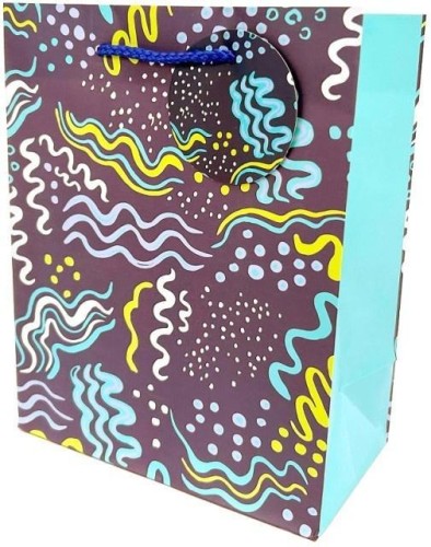 Torebka ozdobna matowa 18x23x10cm granat, Fresh