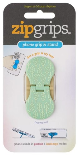ZipGrip uchwyt na palce do telefonu Zielone liści