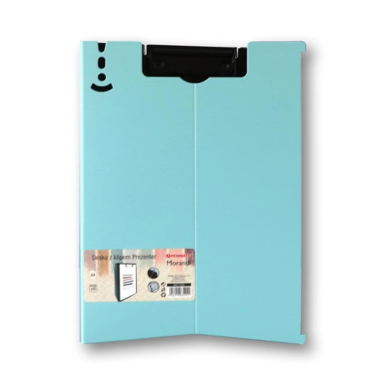 Deska z klipem A4 Prezenter niebieskoziel. PENMATE