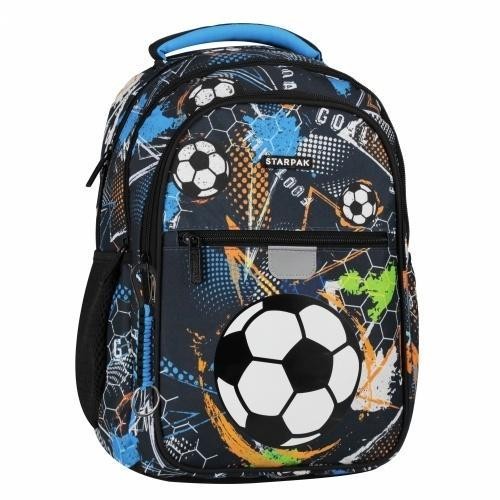 Plecak szkolny Football blue, STARPAK