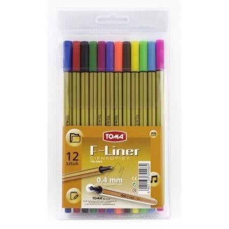 Cienkopis F-Liner 12 kolorów TOMA, TOMA