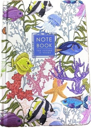 Notatnik ozdobny A6 64 stron kratka TW Ryby, Fresh
