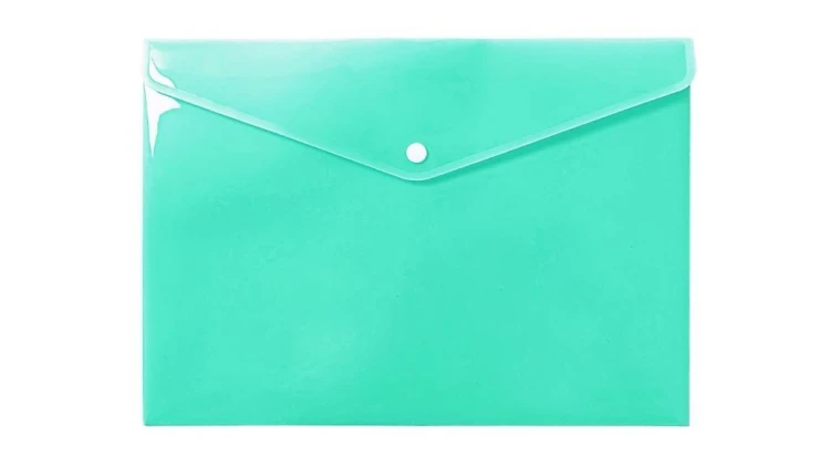 Teczka koperta A4 PP pastel zielona, Biurfol