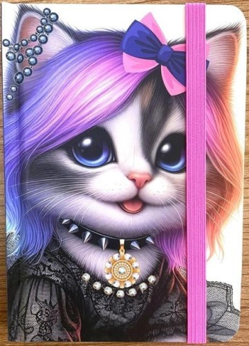 Notatnik ozdobny A6/64K kratka TW Super kot, Fresh