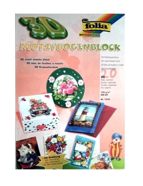 Blok 3D 20 arkuszy ze wzorami, Galeria Hobby