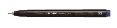 Cienkopis mono drawing 0,35mm niebieski, Tombow