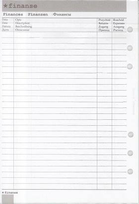 Wkład do organizera A5 Finanse ANTRA, Antra