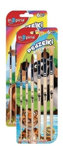 Pędzelki 6szt, InSpiria