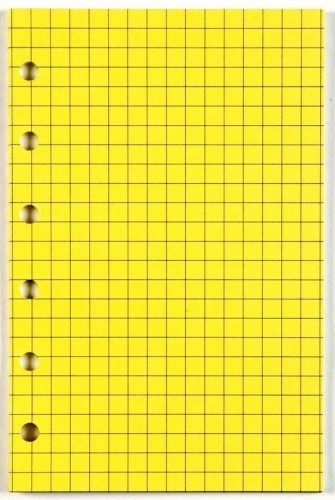 Wkład do organizera A5/kratka żółta ANTRA, Antra