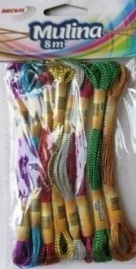 Mulina metalizowana 8m 8szt, Brewis