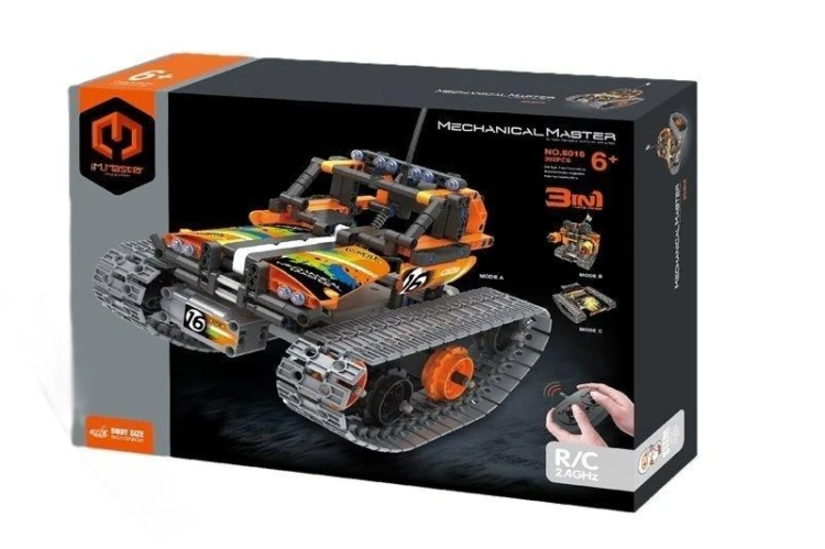 Klocki R/C Pojazd na gąsienicach 3w1, Immaster