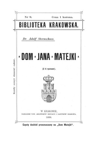 Dom Jana Matejki - przewodnik, Adolf Sternschuss