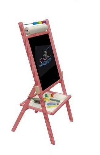 Tablica obrotowa z rolką papieru różowa, 3toysm