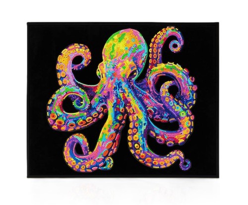 Diamond Dotz - Adults Flocked Neon Octopus