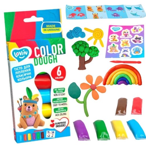 Zestaw modelarski z ciastem 6 kolorów, Okto