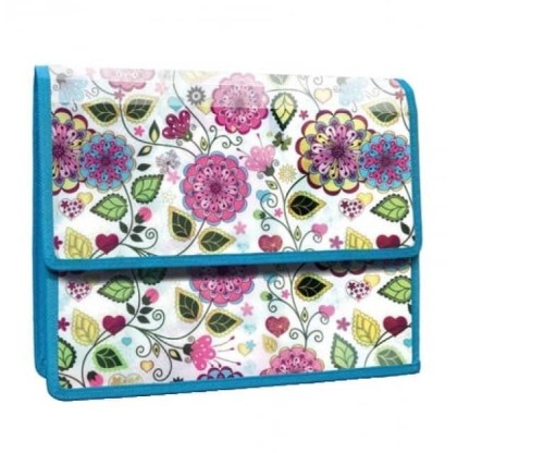 Teczka z klapką na rzepy A4 Flowers, Panta Plast