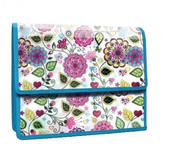 Teczka z klapką na rzepy A4 Flowers, Panta Plast