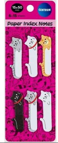 Zakładki indeksujące 50x15mm Cats, Centrum