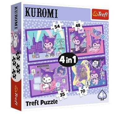 Puzzle 4w1 Dzień Kuromi Hello Kitty TREFL, Trefl