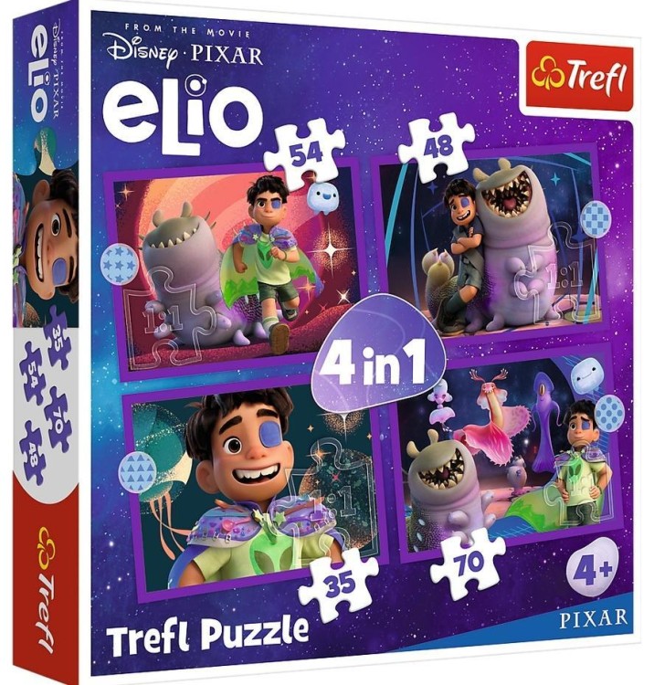 Puzzle 4w1 - Pozaziemskie misje Elio TREFL, Trefl