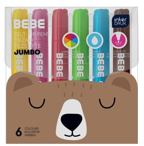 Mazaki Jumbo 6 kolorów BEBE Friends, INTERDRUK