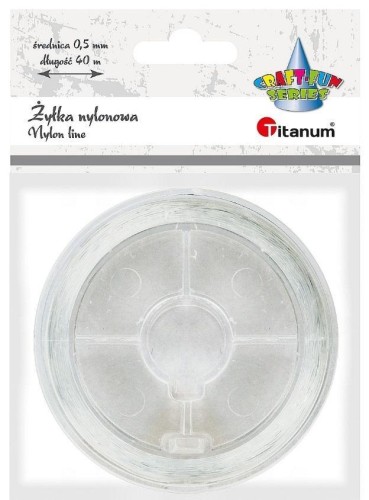 Żyłka nylonowa przezroczysta 0,5mm 40m, Titanum